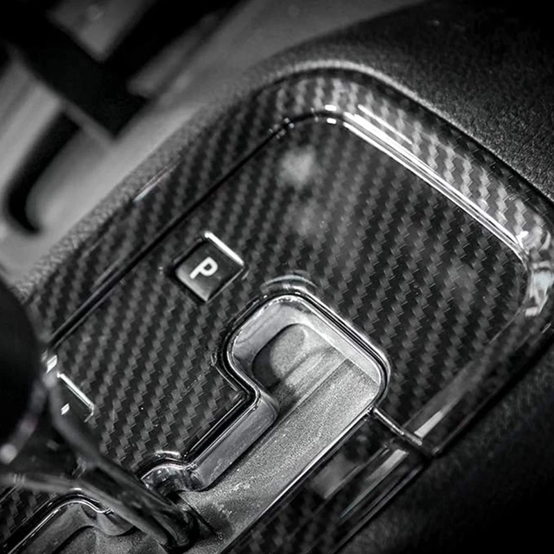 

2 Set Car Accessories: 1 Pcs ABS Gear Shift Panel Decoration Cover & 1 Set Car Hood Latches Hood Lock Catch Latches Kit