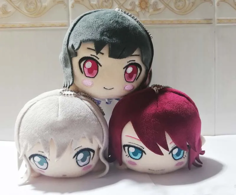 Japan BanG Dream Roselia School Days Nesoberi Plush-Mitake Ran, Toyama Kasumi& Saya Yamabuki