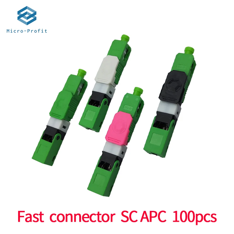 

100 шт., одномодовые волоконно-оптические соединители FTTH ESC250D SC APC и SC UPC