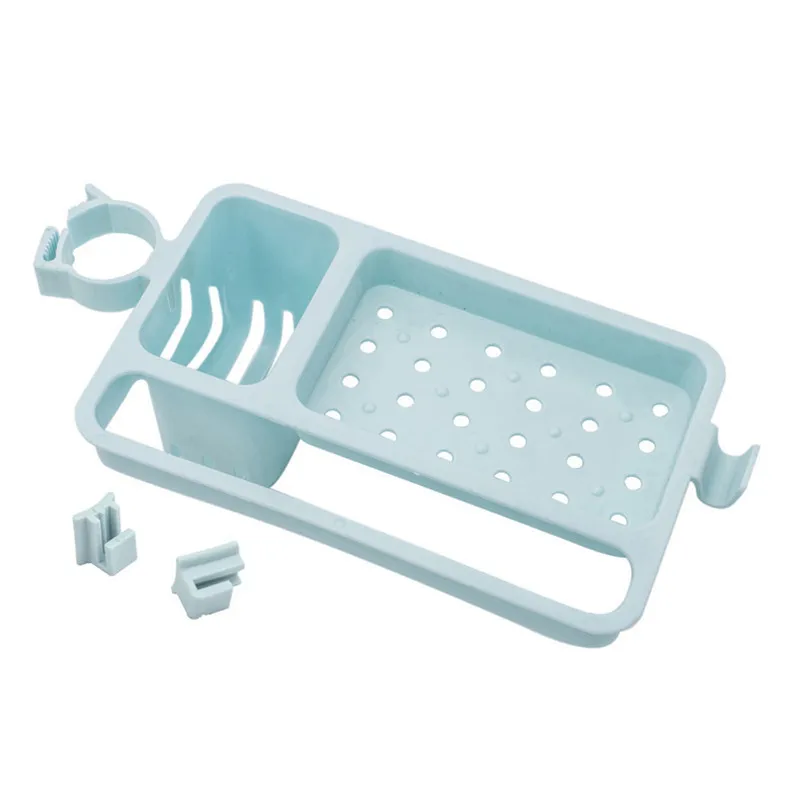 Подвесная полка для хранения на кухонную раковину сушилка губки зажим кухонного