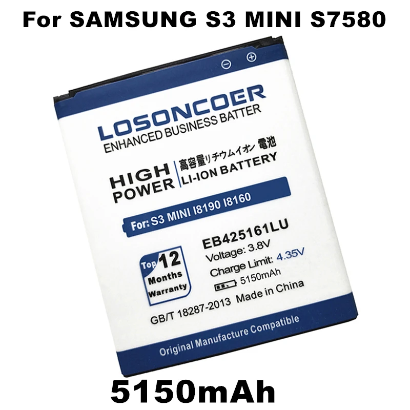 EB425161LU для samsung Galaxy S Duos S7562 i739 S7566 S7568 i8160 S7582 i8190 S7560 S7580 i669 S3 мини Батарея SM-J105H J1 мини