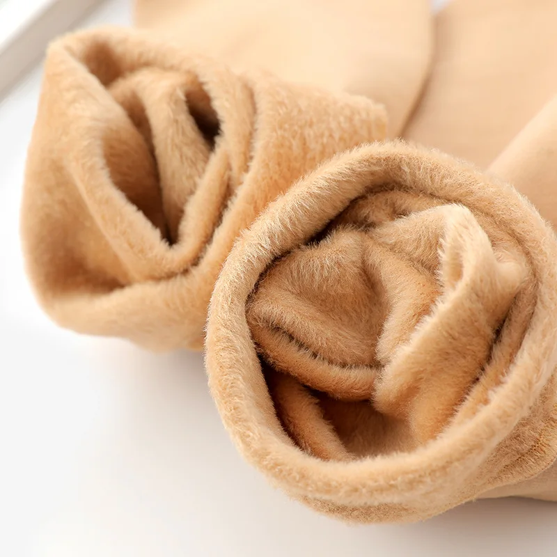 Autumn Winter Nylon velvet thick Snow Socks Leisure Solid color Warmth Short Women A647 | Женская одежда