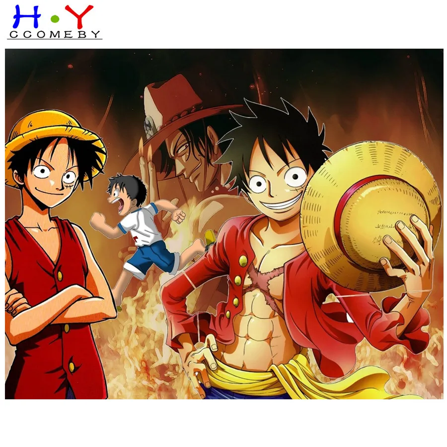 DIY квадратная Алмазная картина из японского аниме одна штука вышивка крестиком