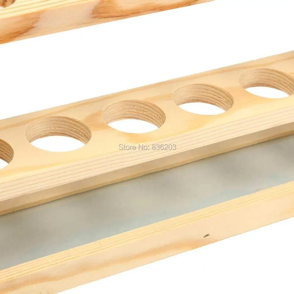 6 отверстий деревянная стойка для пробирок 25 мм держатель испытаний подставка