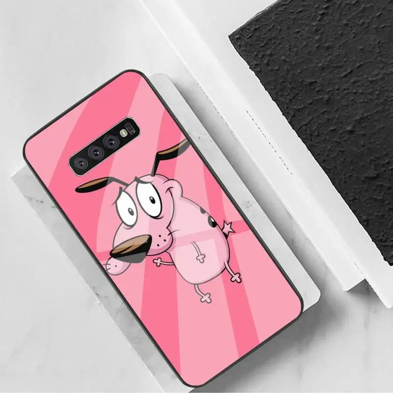 

C-cartoon C-courage C-cowardly D-dog Phone Case Tempered Glass For Samsung S6 7 8 9 10 20 Plus Ultra Note8 9 10 10pro