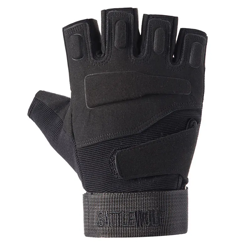 Тактические перчатки для езды на мотоцикле фитнеса полупальцев спецназ боевые
