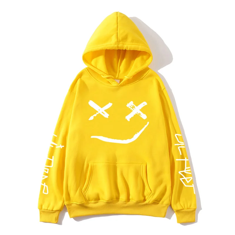 yellow Lil Peep/толстовки с капюшоном Love lil. peep, мужские толстовки, пуловер с капюшоном, свитшоты для мужчин/женщин, sudaderas cry, детские толстовки с капюшоном, hoddie S-XXL - Цвет: yellow