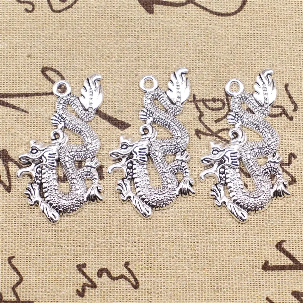 

Pendants Jewelry Making 2pcs 54x33mm Antique Silver Color Long Charms