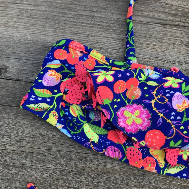 Бикини для девочек 2020 детский купальник 2 предмета бандаж с принтом бикини