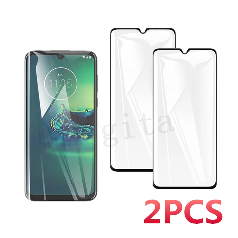 2 шт. 9D закаленное стекло для Moto One Vision Plus Защитная пленка экрана полное покрытие