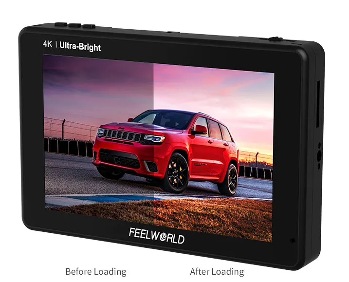 

FEELWORLD LUT7S 7 inch 2200nits 3G SDI 4K HDMI Touch Screen 3D LUT Field Monitor Full HD 1920x1200 IPS Monitor for DSLR Cameras