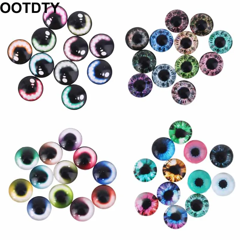 

20pcs Glass Doll Eyes DIY Crafts Eyeballs for Dinosaur Animals Eye Accessories Jewelry Making Handmade 8/12/18mm