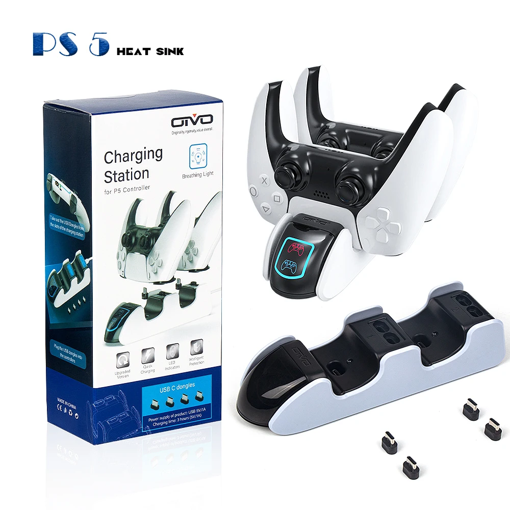 

For PS5 Controller Charging Base Dual Charger Game Controller Wireless Controller Charger For PlayStation 5 Accessories