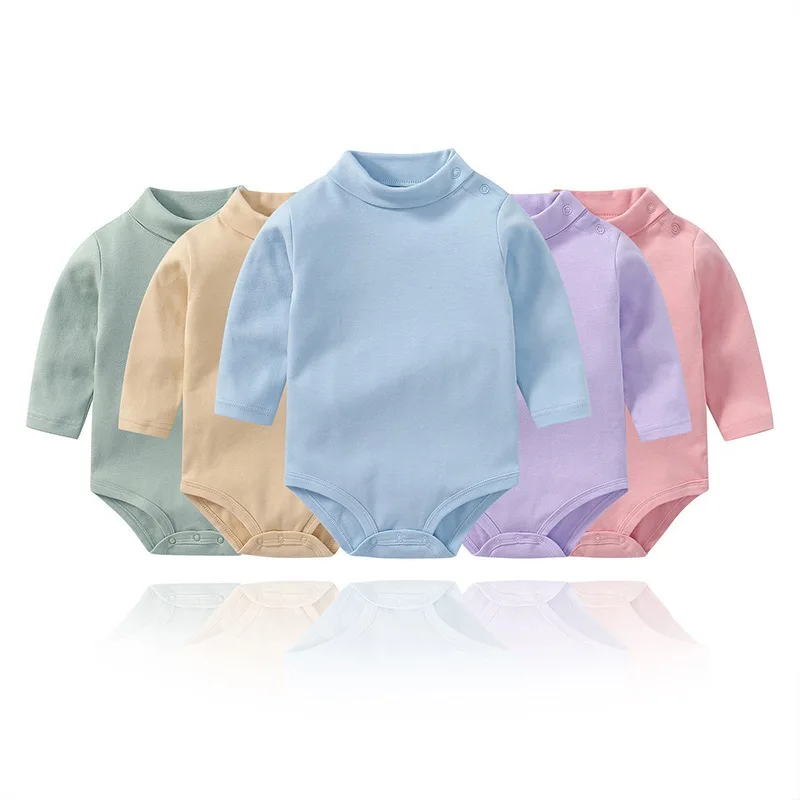 

Baby Turtleneck Triangle Romper Warm Baby Clothes Crawling Clothes