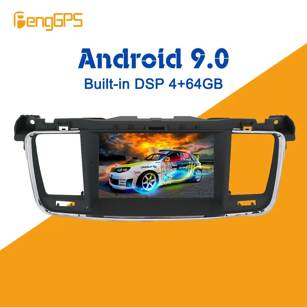 Android 9 0 px6 встроенный DSP автомобильный мультимедийный DVD плеер радио для PEUGEOT 508 2011