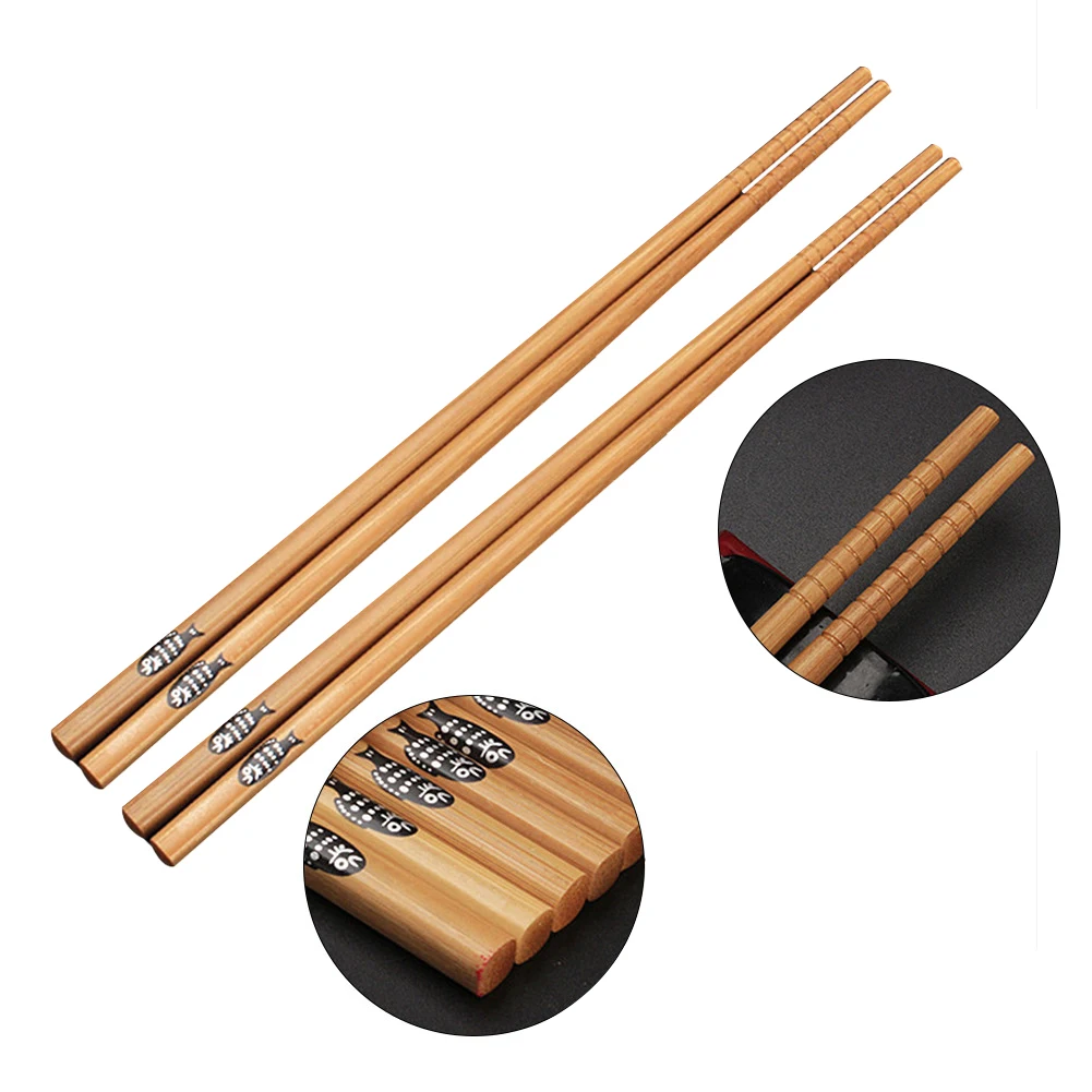 

Reusable Handmade Bamboo Japanese Natural Wood Chopsticks Sushi Food Cat Flower Multi color Wooden Chop sticks