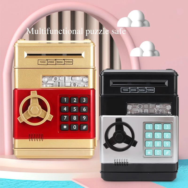 Цифровые монеты экономия наличных денег сейф мини-банкомат Электронная Копилка