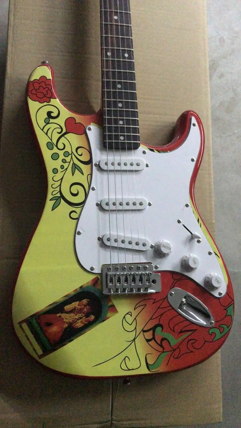 Оптовая продажа гитара STR электрическая версия на годовщину в креме 180106|Гитары| |