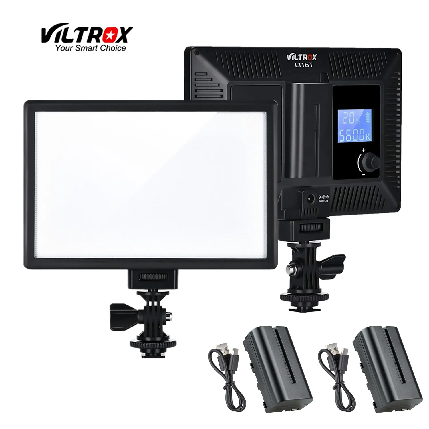 Viltrox L116T портативный светодиодный светильник для видеосъемки ультра тонкий ЖК