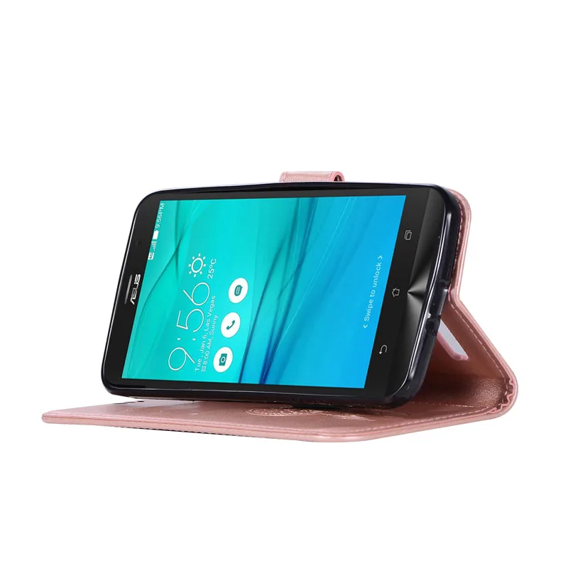 Чехол книжка для Asus ZenFone Go TV G550KL ZB551KL кожаный бумажник с милым рисунком совы чехол