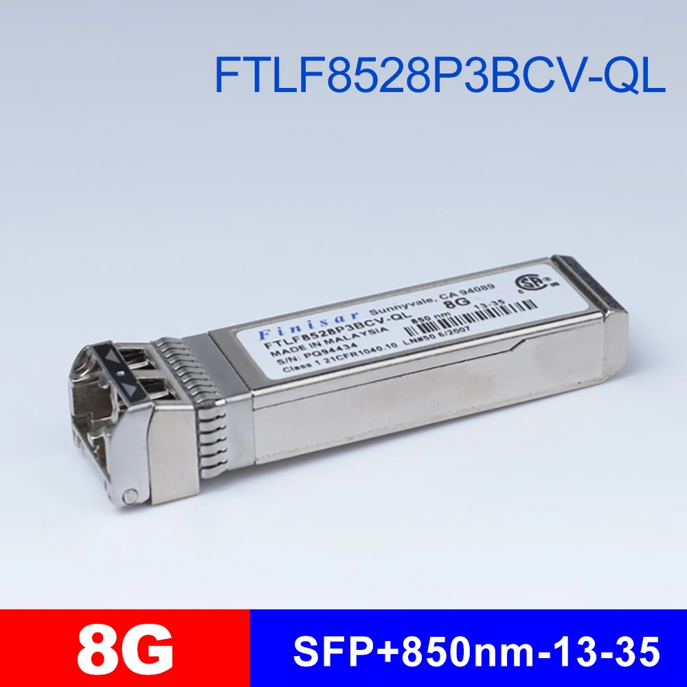 FTLF8528P3BCV-QL 8G подходит для Qlogic fiber card multimode module FINISAR Channel 150m SFP + оптический трансивер |