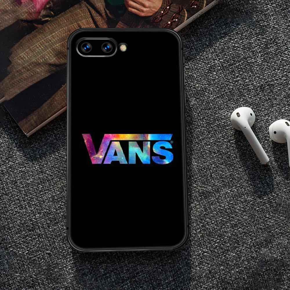 

American fashion brand vans Phone Case Cover Hull For HUAWEI honor 7a 8 8s 8a 8x 9 9x 10 20 i Lite Pro black Back Soft Hoesjes