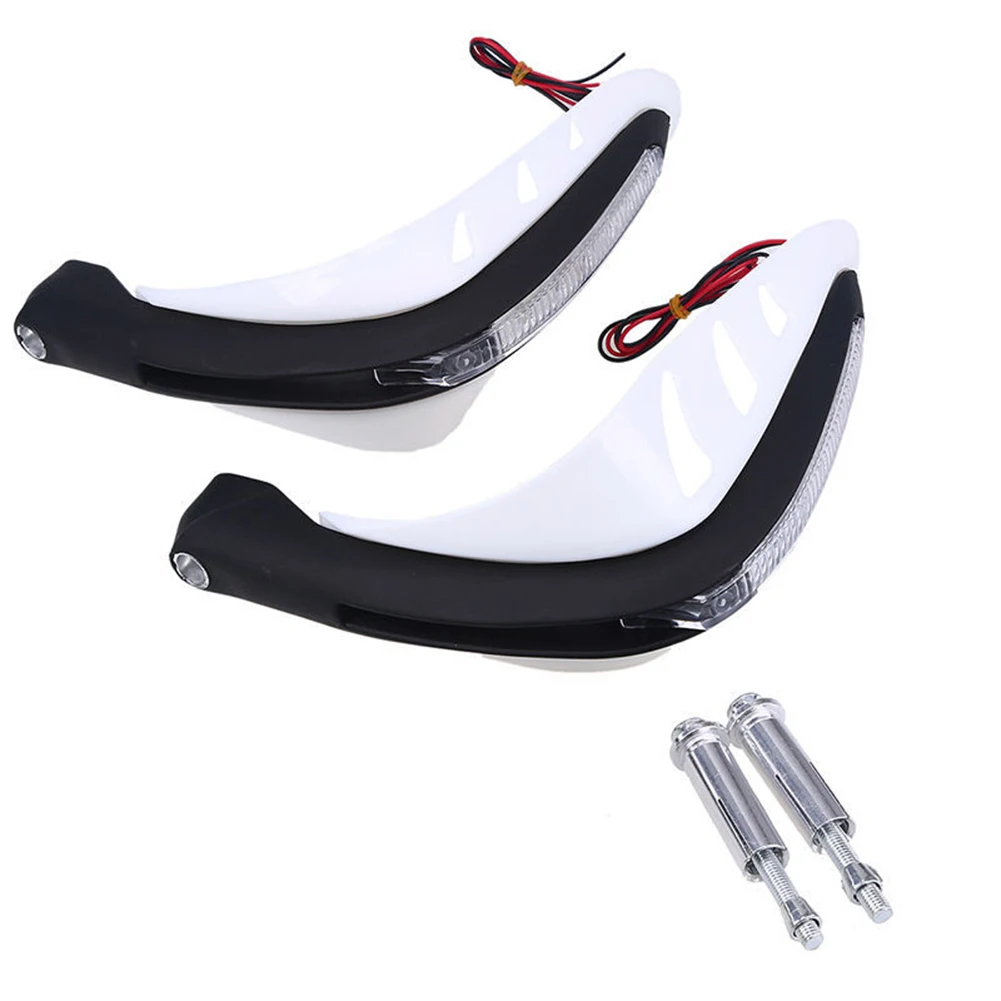 

1Pair Motorcycle Handlebar Hand Protector with LED Light Handguards LED Hand Guard Universal Hand Guards Motor accessories