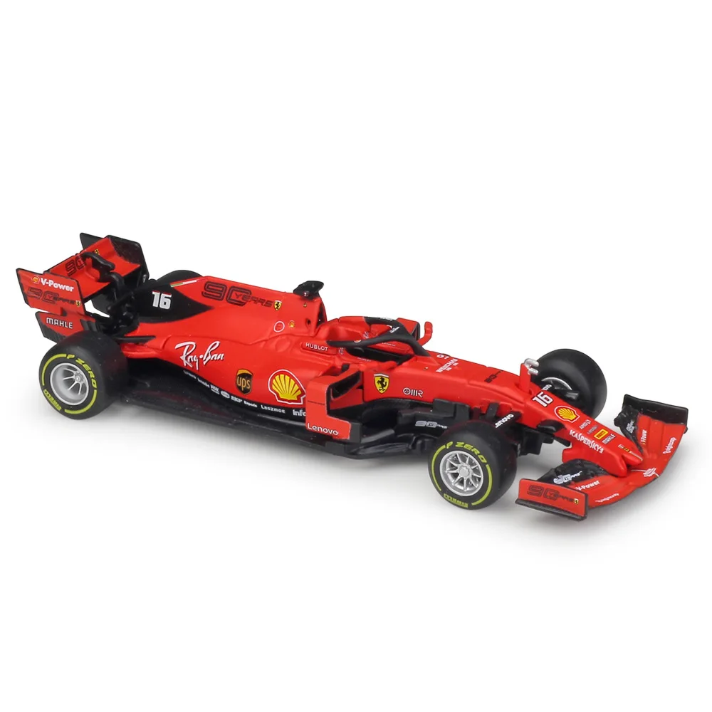 1:43 Bburago F1 2019 Ferrar SF90 Формула 1 гоночная модель автомобиля из литого под
