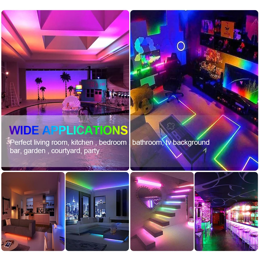 DC12V WS2811 5050 RGB адресуемый светодиодный пиксельный светильник, полноцветная светодиодная лента, гибкая лента, цифровая светодиодная лента, 1 IC контроль, 3led