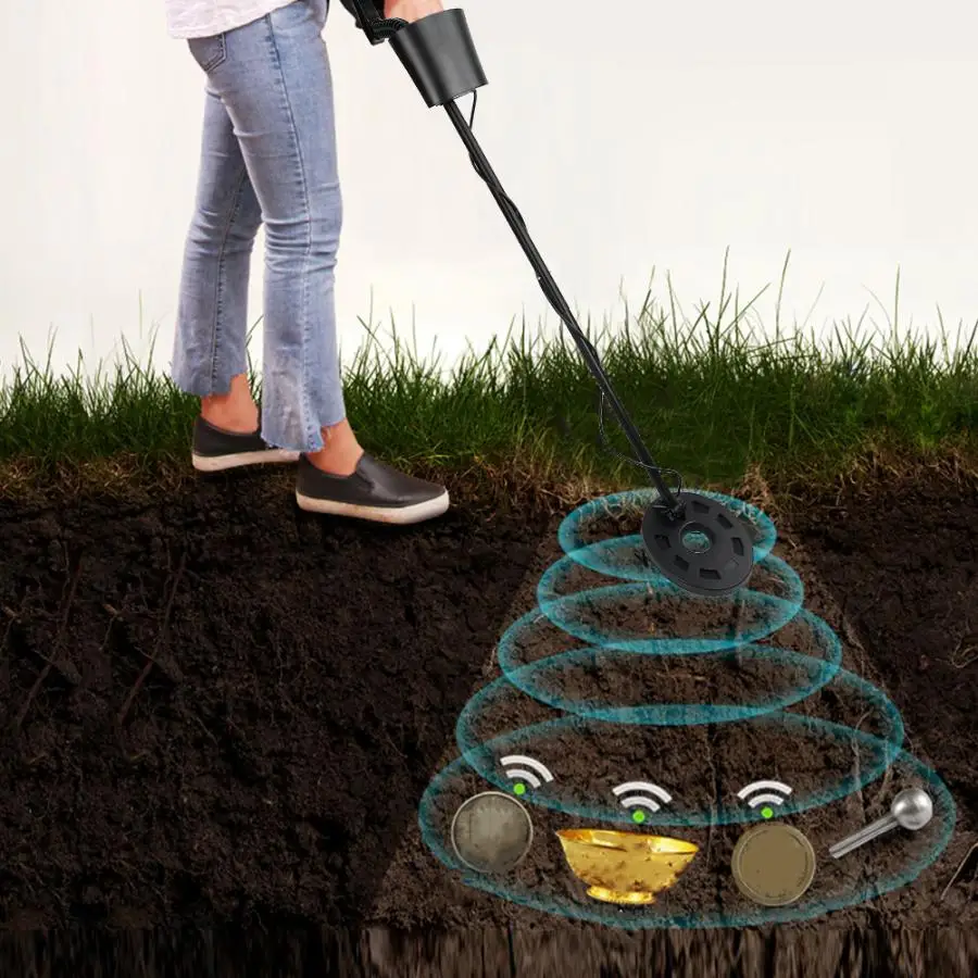 Подземный металлоискатель MD900 портативный детектор с ЖК дисплеем 4 + 1