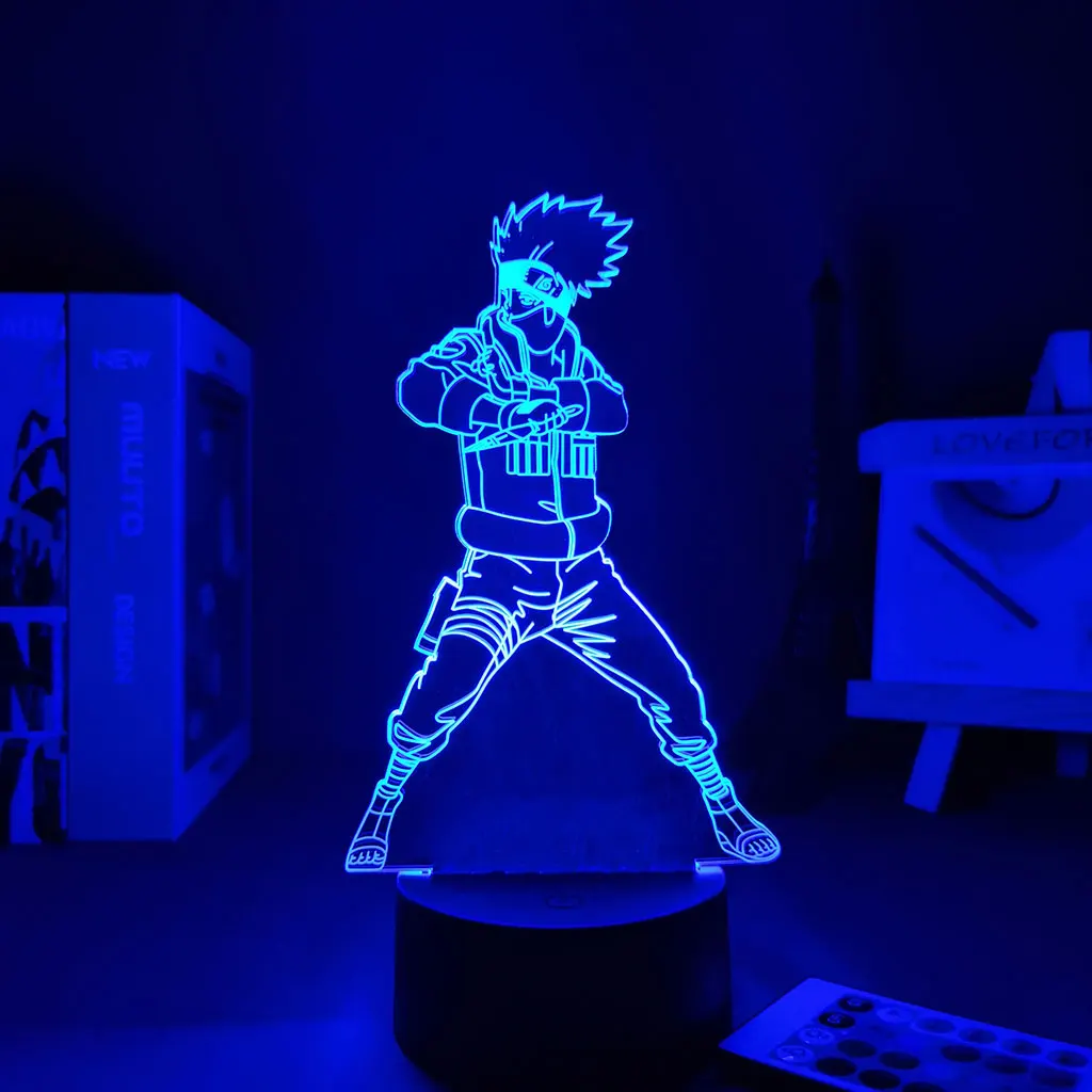 

Manga Narutoed Bedroom Decoration 3D Lamp Motion Sensor Light Gift To Girlfriend For Home Anime Figure Anime Decora