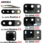 Стеклянный объектив для камеры Oppo A1k A5S A8 A9 A15 A16 A52 A53 A54 A74 A93 Realme 5, стеклянный корпус для задней камеры с клеем, стикер + Инструменты