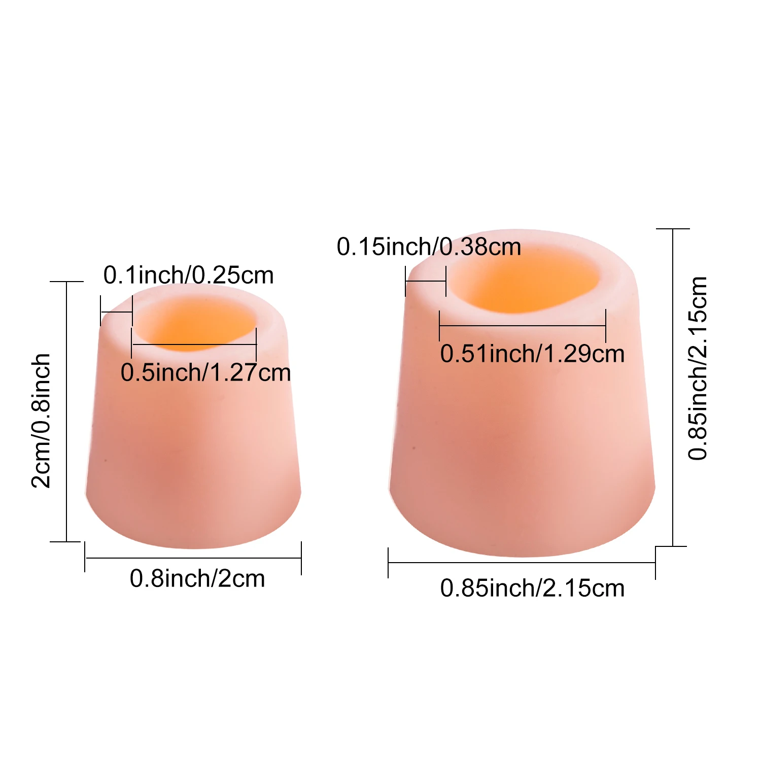 

16Pc/Box Pink Silicone Gel Fingers Protector Callus Corn Corrector Hammer Toe Separator Foot Suport Foot Health Care Tool K30007