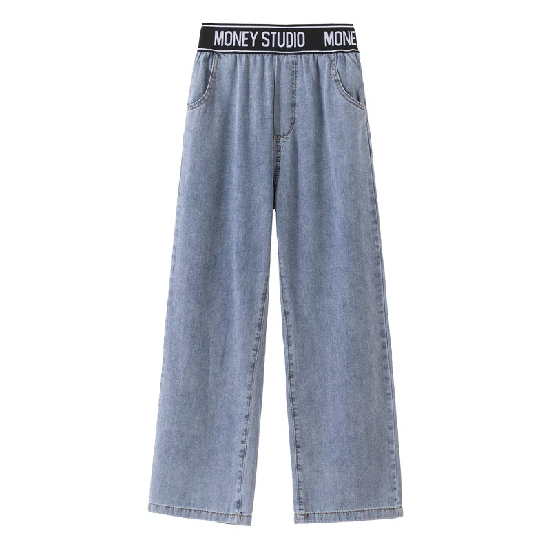 Женские винтажные джинсы с прямыми штанинами свободные джинсовые брюки