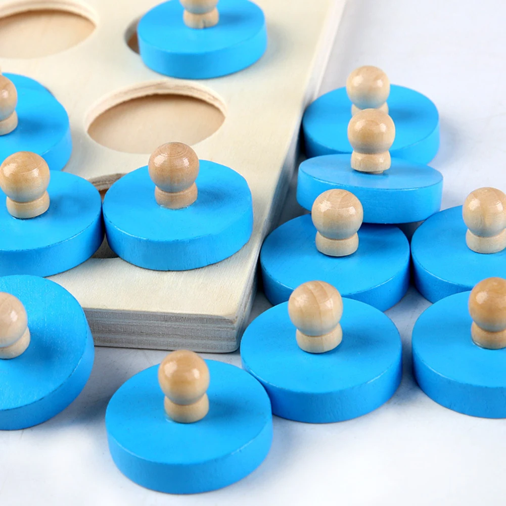 

Children's Memory Chess Wooden Color Educational Toys Wooden Memory Chess Children's Early Education Learning Toys