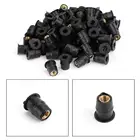 Artudatech 50  100 шт. 10-32 M5 резиновая гайка 5 мм обтекатель наборы Wellnut для Yamaha R1 для Suzuki Hayabusa аксессуары