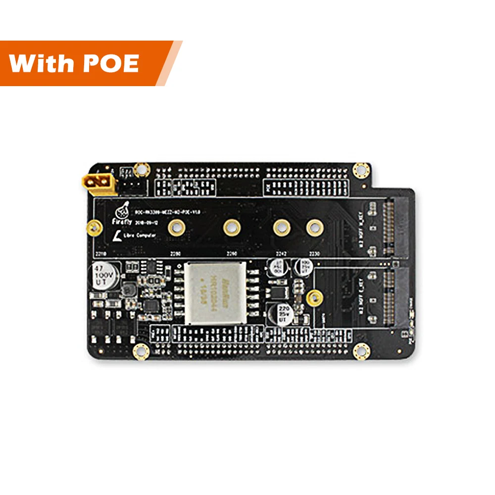 Расширительная плата ROC - RK3399 MEZZ M2 POE | Компьютеры и офис