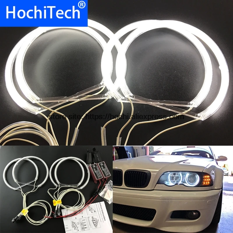

HochiTech CCFL Angel Eyes Kit Warm White Halo Ring 131mm*4 For BMW E36 E38 E39 E46 (With Original Projector)