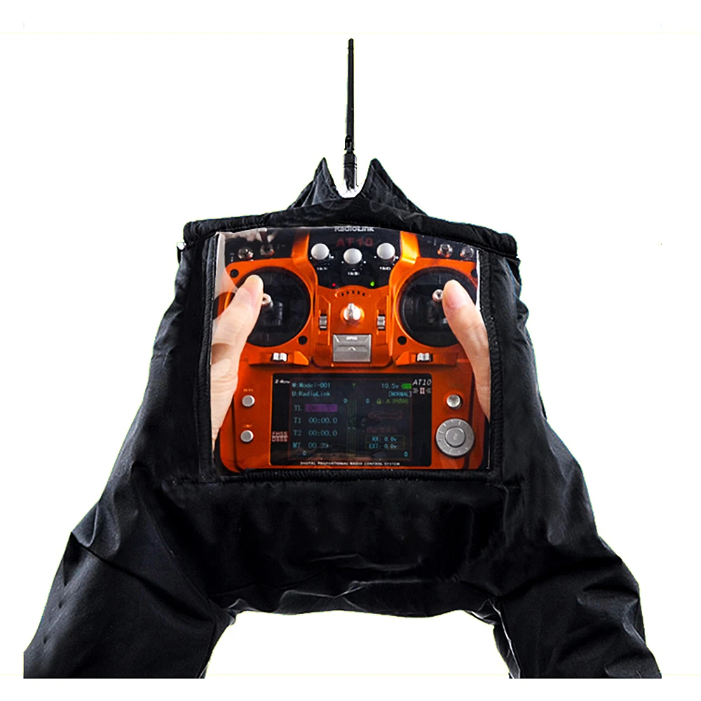 

Transmitter Remote Control Handle Winter Warm Gloves Wind Protection Cover