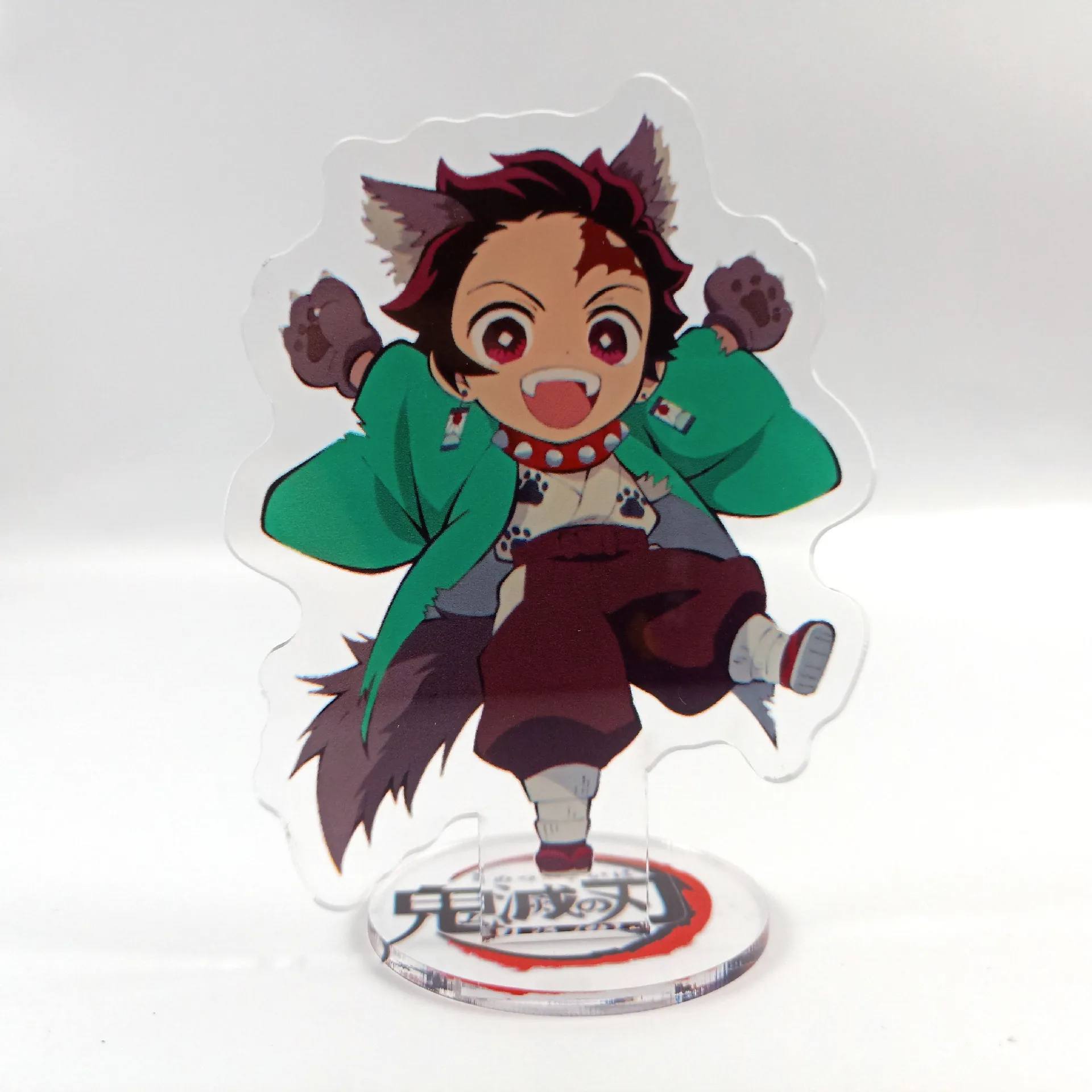 

1 шт. 15 см с рисунком из аниме «Демон» Истребительница Kimetsu без Yaiba Tanjirou Nezuko Zenitsu Kanawo акриловая модель на подставке пластины держатели Фигурки ...