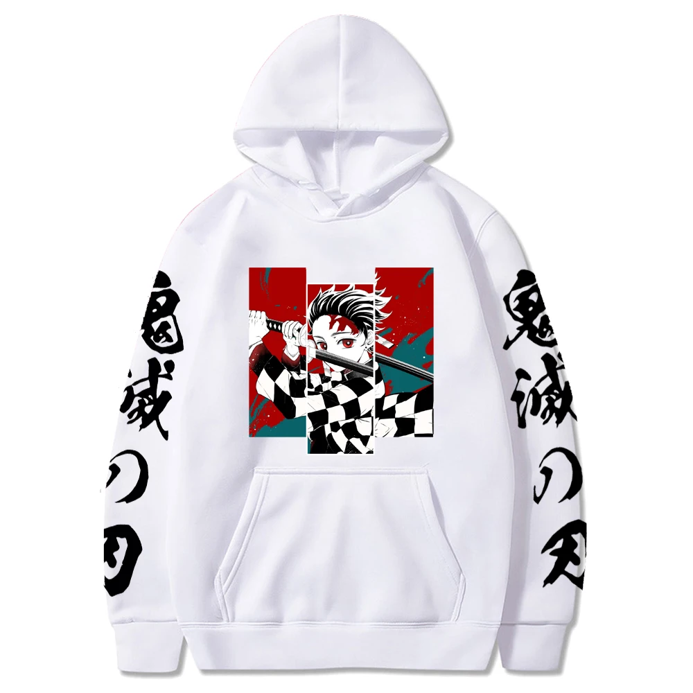 Толстовка мужская с длинным рукавом Свитшот в стиле хип-хоп аниме рассекающий