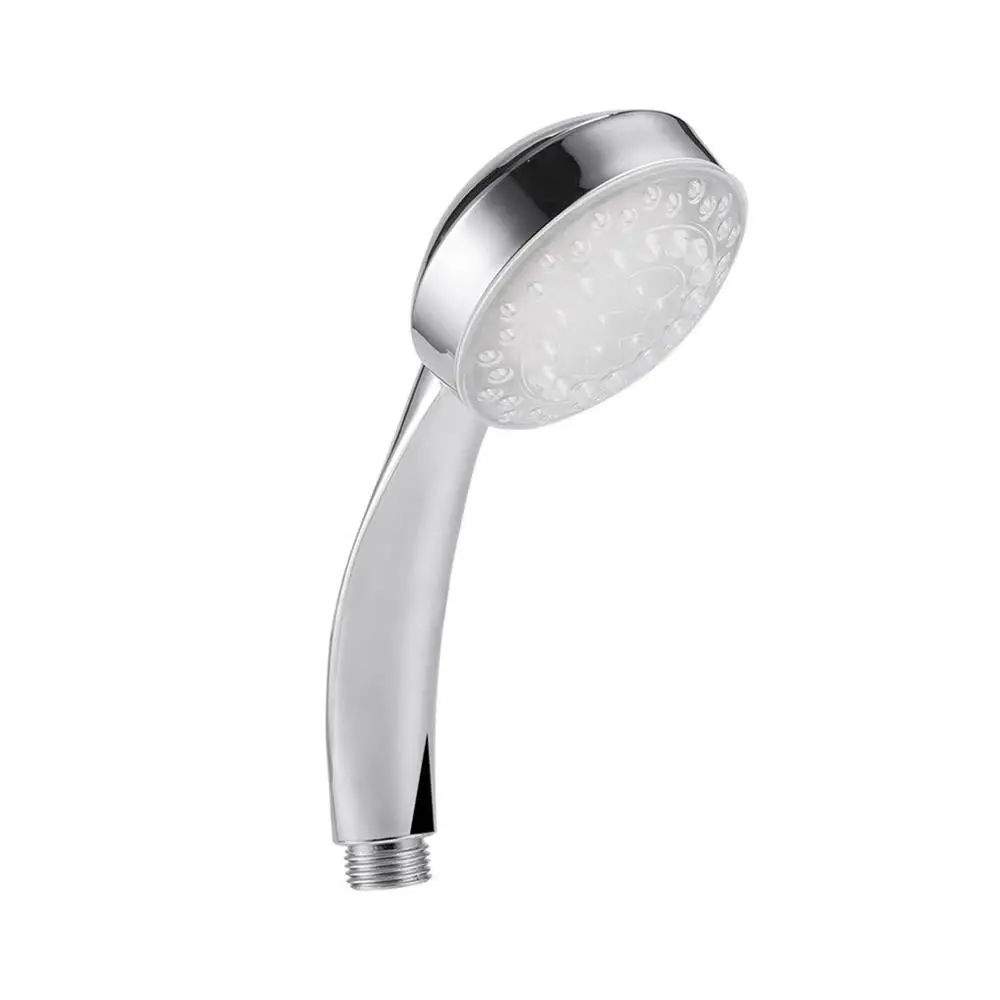 7 Color 5 LED Lights Romantic Automatic Magic Handing Rainfall Shower Head Single Round for Water Bath Bathroom Drop Ship | Обустройство