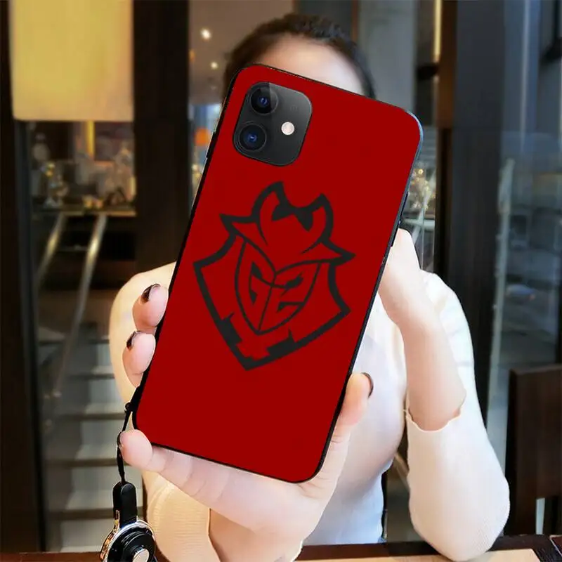 

HPCHCJHM G2 Esports Club DIY Luxury Phone Case for iPhone 11 pro XS MAX 8 7 6 6S Plus X 5S SE 2020 XR case