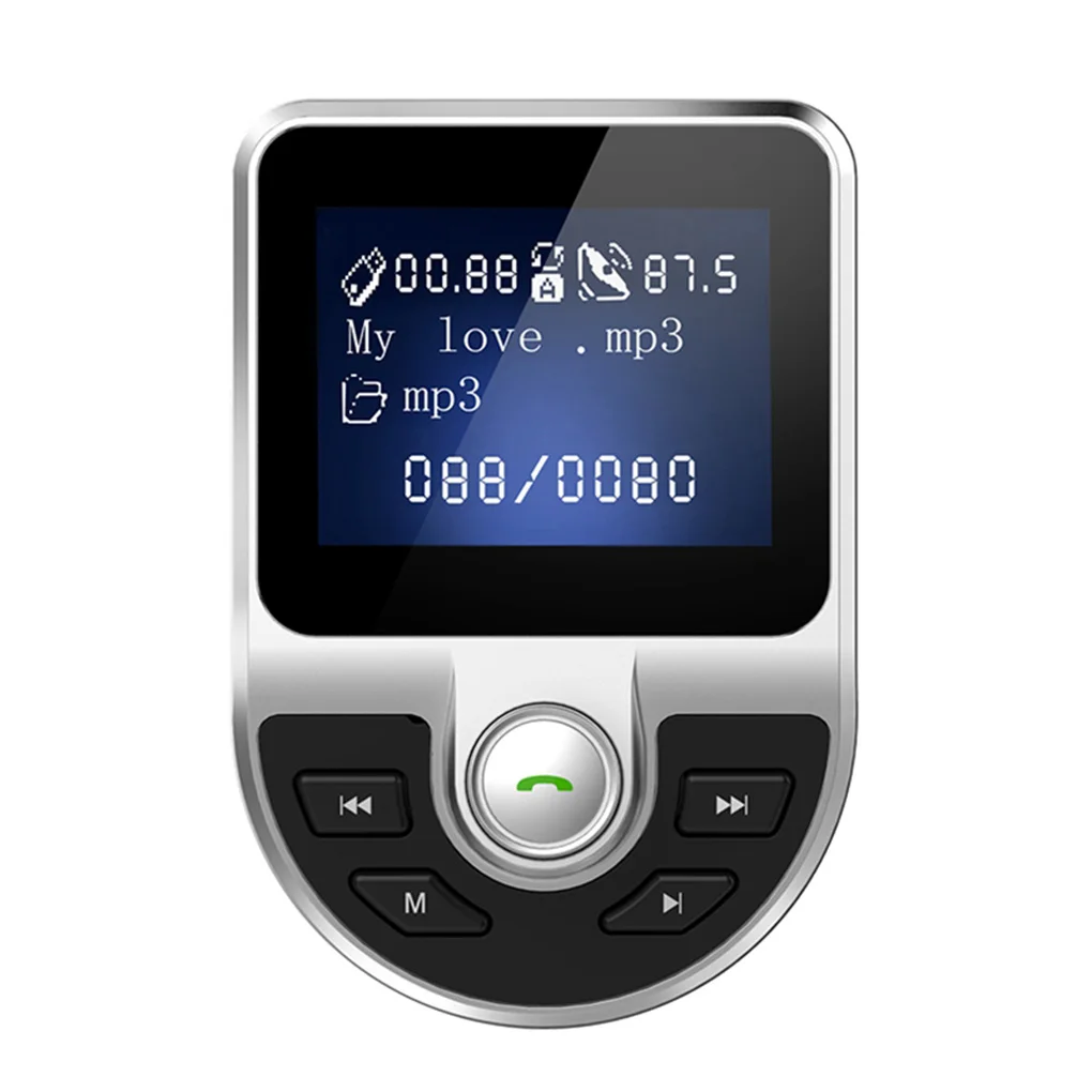 Автомобильный MP3 плеер с ЖК экраном 1 44 дюйма Bluetooth громкой связью музыкальный