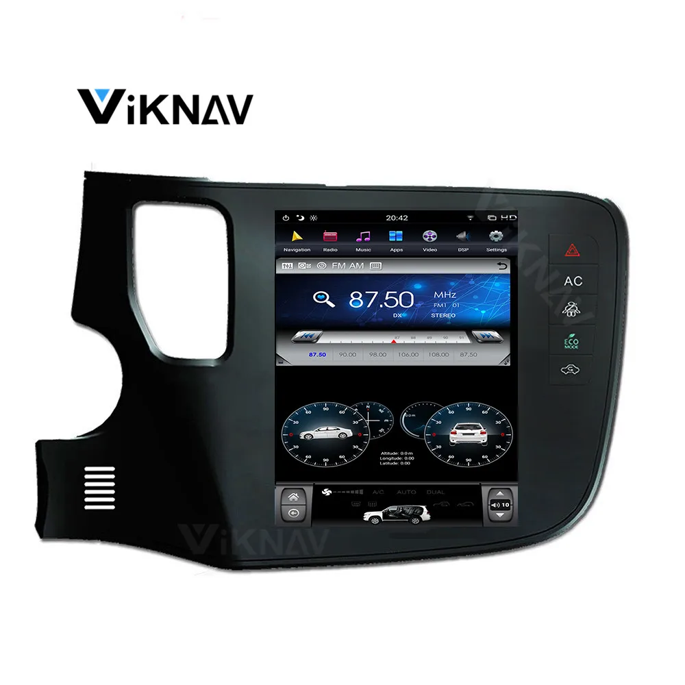 Система Android вертикальный экран автомобильный GPS-навигатор для Mitsubishi OUTLANDER 2016-2019