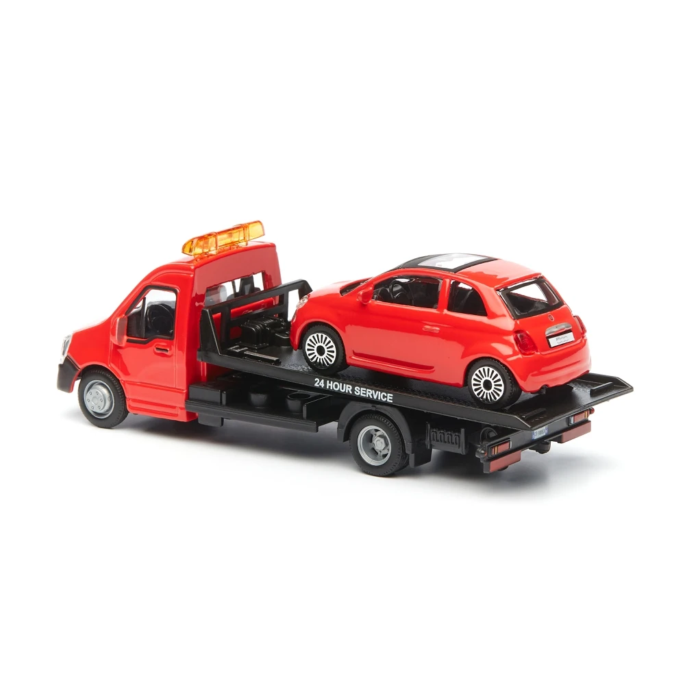 Коллекционная машинка Bburago-эвакуатор 18-31400/5 1:43 Street Fire Flatbed Transport красный | Игрушки и