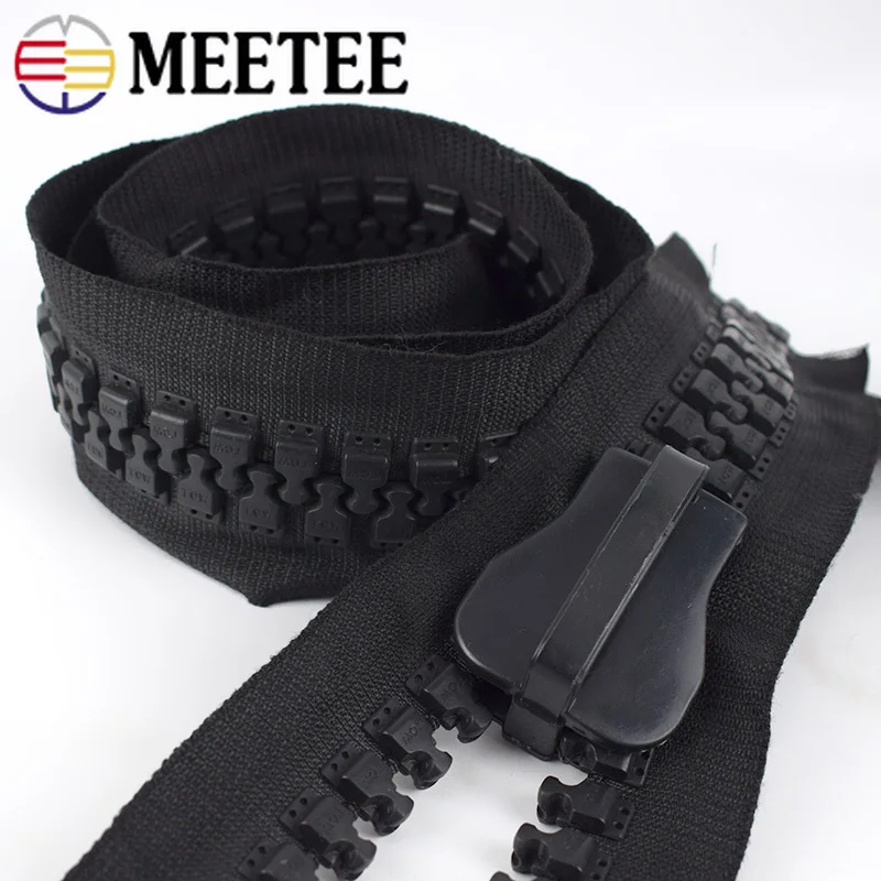 Meetee 1meter 30# Resin Zipper with Slider Extra Wide Outdoor Tent Bag Clothing Sew DIY Handmade Decoration Accessories AP654 | Дом и сад