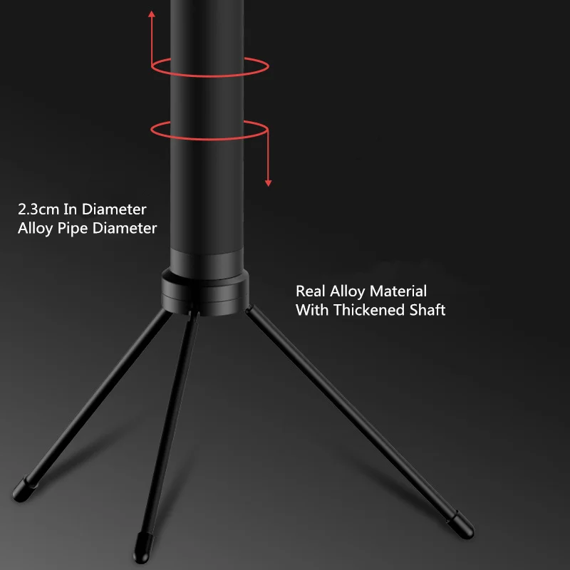 

Wireless Bluetooth Selfie Stick With LED Ring Light Stretchable Monopod Tripod Remote Control For iPhone Huawei 62-110mm Width