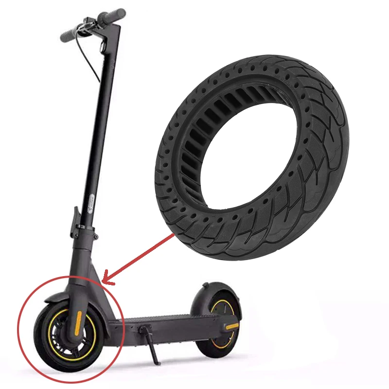 

2pcs 60/70-6.5 Honeycomb Solid Tire Single Row Inner Striated Tire for Ninebot G30 Max Scooters 10*2.5 Non-pneumatic Rubber Tyre