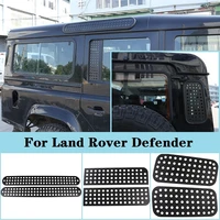 for land rover defender 90 110 130 2004 2018 alloy black car rear roof door side window glass protection panel car accessories